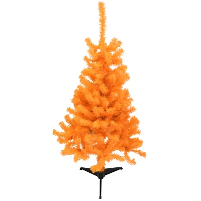 4 Foot Orange Halloween Tree / Christmas Tree - Image 1 of 4