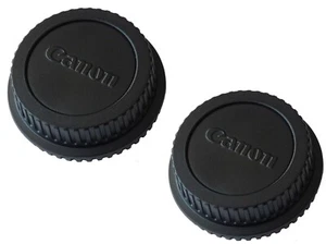 Canon EOS EF ⁕ 2 x Objektiv Rückdeckel + Gehäuse Deckel ⁕ Original ⁕ Neu - Bild 1 von 2