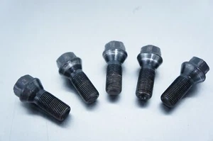 2011-2016 bmw f10 535i 528i 550i wheel lug nut bolt stud lot set of 5 pcs - Bild 1 von 18