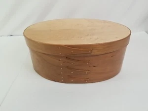 Shaker 4 Finger gebogenes Holz ovale Speisekammer Box mit Ablagen  - Bild 1 von 9