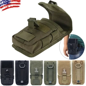 Men Tactical Outdoor Military Cell Phone Holster Molle Pouch Waist Pack Belt Bag - Picture 1 of 23