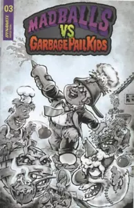 Madballs Vs. Garbage Pail Kids (2022) #3 cover in perfette condizioni/nm variante D Crosby B&W - Foto 1 di 1