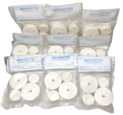 9 Benotto Textured White Handlebar Tape Cello Bar pack Vintage Bicycle New cinta - Image 1 of 4