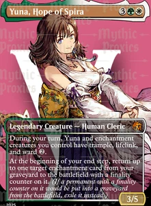 Yuna, Hope of Spira High Quality Altered Art Custom Playtest Card - Picture 1 of 5