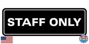 Wand- oder Türschild All Quality Standard Staff Only | Einfache Installation | Offiziell - Bild 1 von 5