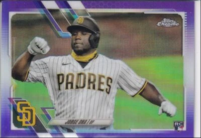 2021 Topps Chrome Update Jorge Ona #USC13 Purple Refractor - Image 1 of 2