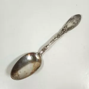 Antique Towles St Paul Silver Spoon Log Cabin USA Souvenir Pat Jan 14 1818 - Picture 1 of 9