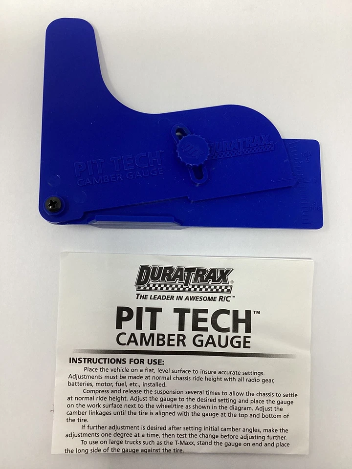 Duratrax Pit Tech camber gauge Blue 1/10 1/18 Oval off-road box7 - Image 1 of 1