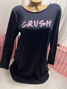 Victorias Secret Sleep Shirt Nightie “Crush”  Large Cotton Blend - Picture 1 of 2