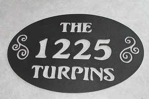 Metal address sign - Picture 1 of 3