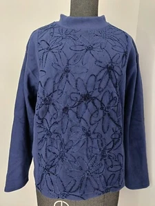 HAI sporting gear by Issey Miyake Japan blue indigo poly pullover sweater shirt - Picture 1 of 18