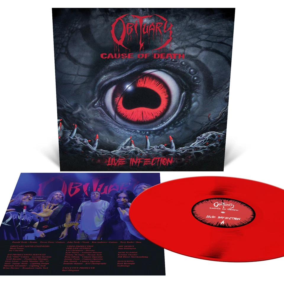 Obituary Cause of Death - Live Infection LP Vinyl RR75091