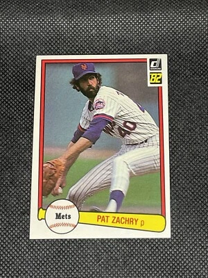 Pat Zachry New York Mets 1982 Donruss #254 Baseball Card Raw - Image 1 of 2