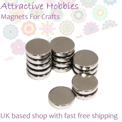 ATTRACTIVE HOBBIES Small & Very Strong Magnet Discs 2-10 mm Neodymium Magnets For Crafts Fridge