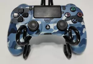 Sony DualShock 4 Wireless Controller PlayStation 4 Blue Camo • Repair or Parts - Picture 1 of 8