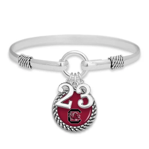 South Carolina Gamecocks Graduation Year 2023 Silver Bracelet Jewelry USC Cover