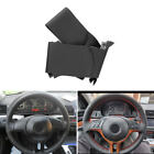 Black Leather Steering Wheel Cover for BMW BMW E39 E46 325i X5 E53 Z3 3/5 Series (Fits: BMW)