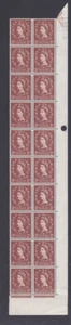 2D Wilding Dr Blade Flaw Through Queen's Nose Block of 20 UNMONTIERT NEUWERTIG/MNH - Bild 1 von 1