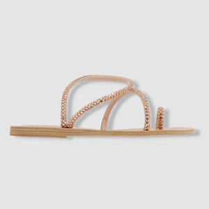 $285 Ancient Greek Sandals Women Pink Apli Eleftheria Sandal Shoes Size 37 - Picture 1 of 5