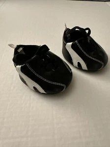 BABW Build A Bear Soccer Baseball Football Black White Cleats Sports Shoes - Picture 1 of 8