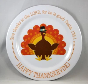 Give Thanks To The Lord, For He Is Good Psalm 136:1 NEW Plate Happy Thanksgiving - Picture 1 of 2