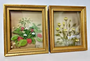 Edmond J Nogar LOTTO di 2 - Dipinti stereografici in vetro stratificato dipinto a mano COA - Foto 1 di 12