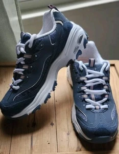 Skechers D'lites Damen Gr. 6 Schuhe Blau Air Cooled Memory Foam 11936 Sneaker - Bild 1 von 18