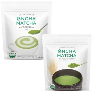 Ceremonial & Latte Matcha Green Tea Bundle - Organic First Harvest Japanese Matc - Picture 1 of 7