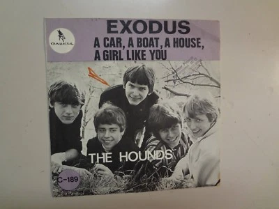 HOUNDS: Exodus-A Car,A Boat,A House,A Girl Like You-Sweden 7" 67 Gazell C189 PSL - Image 1 of 4