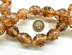 15 Venetian Antique Style African Wedding Cake Trade Beads  L1568 - Picture 1 of 1
