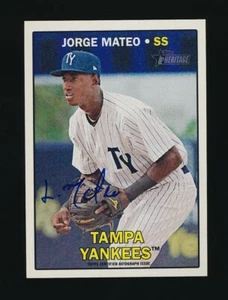 2016 Topps Heritage Minor League Edition Real One Auto Jorge Mateo #ROA-JM Auto - Picture 1 of 2