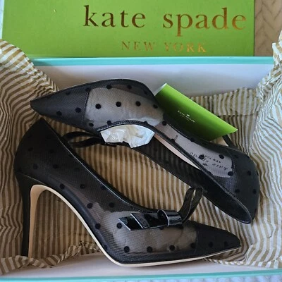 Сетчатые каблуки Kate Spade NY Lasalle в горошек размер 6,5 М - Изображение 1 из 4