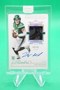 Gants 2021 impeccables signature argent SP /20 #2 Zach Wilson RPA R6220J - Photo 1/2