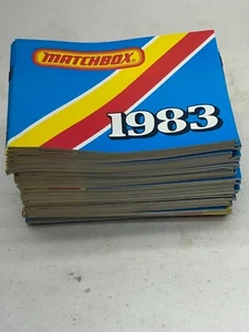 LOT OF 50 1983 MATCHBOX CATALOG BOOKLETS 6”x4-1/2” SUPERFAST CONVOY SUPERKINGS - Picture 1 of 4