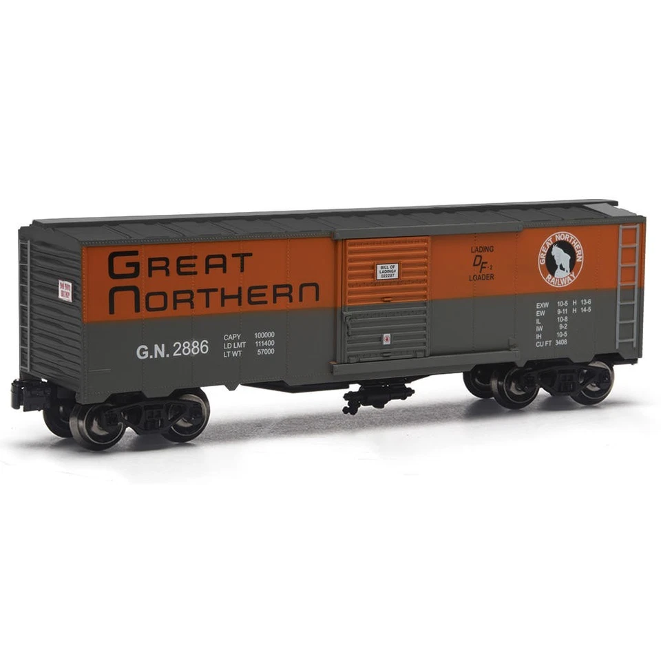 Menards  O-Gauge Great Northern Grey Boxcar - New Release - Image 1 of 1