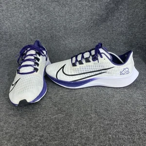 TCU Horned Frogs Men’s 11 Nike Air Zoom Pegasus 37 Purple White ISSUES - Picture 1 of 24