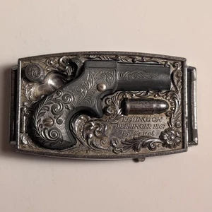 VTG 1959 Mattel Toy Remington 1867 Derringer Belt Buckle Cap Gun - Picture 1 of 16