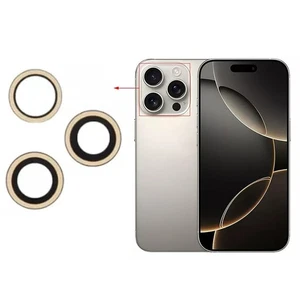 Für Apple iPhone 16 Pro | 16 Pro Max - Rückseite Back Kamera Glas Linse Ersatz - Bild 1 von 5