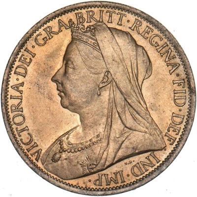 1901 Penny - Victoria British Bronze Coin - Superb - Image 1 of 2
