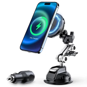 15W Magnetic Wireless Car Charger Mount, Compatible with MagSafe, Phone Holde... - Picture 1 of 6