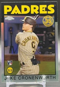 2021 Topps Chrome #86BC-18 Jake Cronenworth San Diego Padres 1986 Topps Rookie - Picture 1 of 2