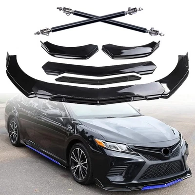 For Toyota Venza Front Bumper Lip Chin Spoiler Splitter Glossy Black Body Kits Foto 1 de 4