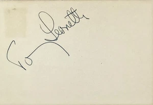 TOMMY LEONETTI Signed Autographed 4"x 6" INDEX CARD "My City of Sydney" SINGER - Picture 1 of 6