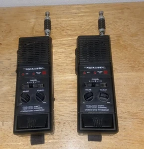2 Realistic TRC-219 Handheld CB Radio Walkie Talkie (Stranger Things) Tested - Photo 1/9