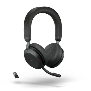 JABRA Evolve2 75 Stereo MS USB-A Bluetooth Schwarz On-Ear Headset kabellos ANC - Bild 1 von 6