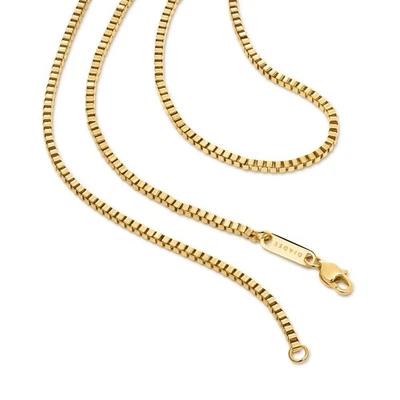 Kette Gold 750 vergoldet 18 Karat Venezianerkette Edelstahl Damen Herren K6367DL - Bild 1 von 4