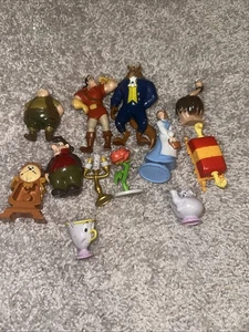 BEAUTY AND THE BEAST Figure Play Set DISNEY PVC TOY Belle LUMIERE Maurice LEFOU - Picture 1 of 5