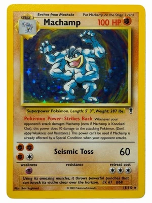 Machamp - Colección Legendaria 15/110 2002 - WOTC - Juego de cartas coleccionables Pokémon - Casi nuevo Holo Foto 1 de 2