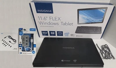 New Bundle: Insignia NS-P11W7100 11.6" FLEX Windows Tablet + Detachable Keyboard - Image 1 of 4
