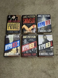 Lot Of 6 JAMES PATTERSON Hardcover Books B3 - Imagen 1 de 2
